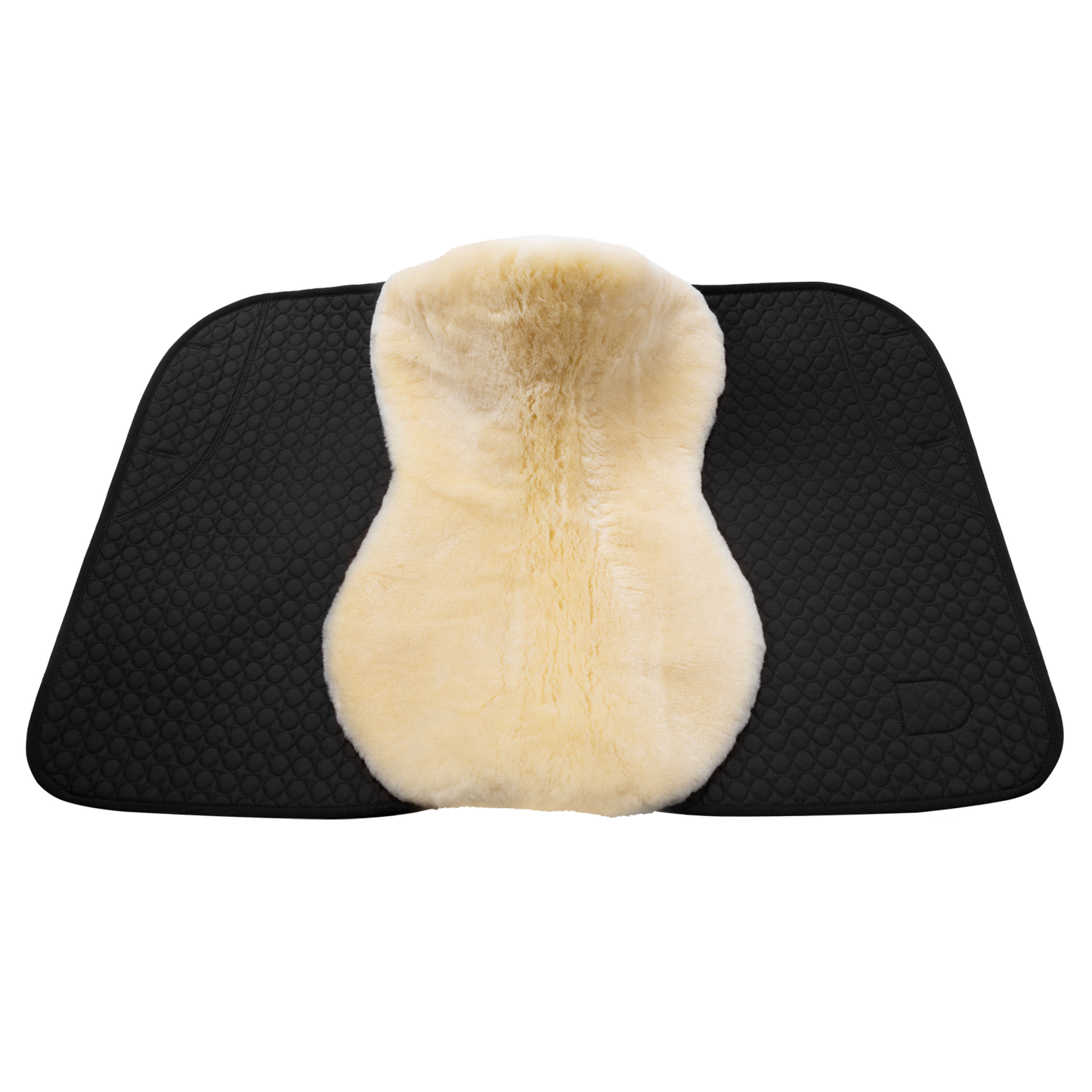 Christ Lammfell Schabracke Champ, Dressur, schwarz-natur