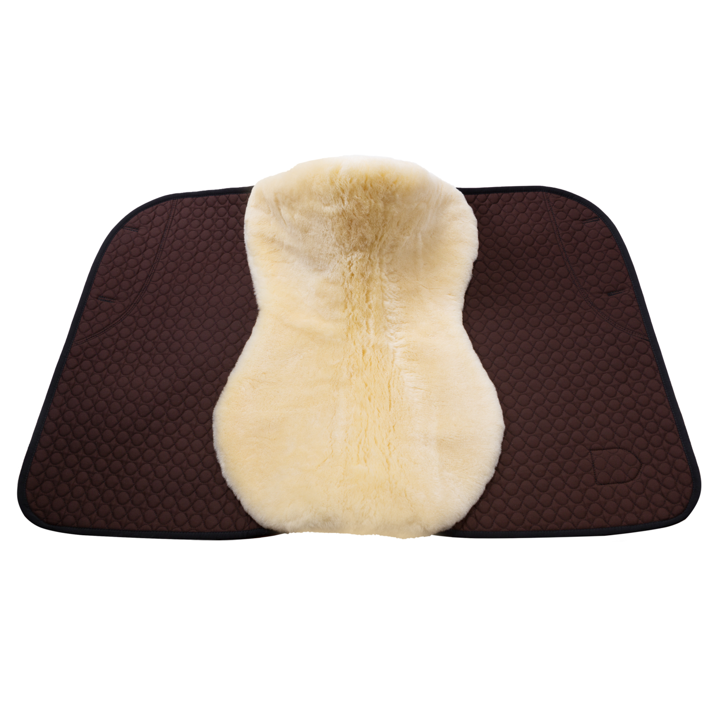 Christ Lammfell Schabracke Champ, Dressur, braun-natur