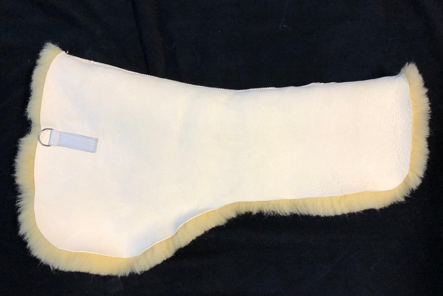 Satteldecke JULE mit Silberlitze in Bordeaux mit Moosgummi Taschen