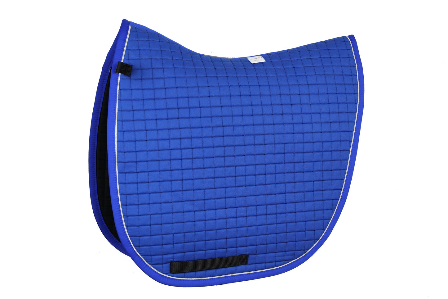 Satteldecke MARIA mit Silberlitze in Royalblau