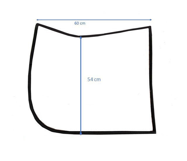 Barock Schabracke LINA mit Borte (silber) in Bordeaux, polsterbar