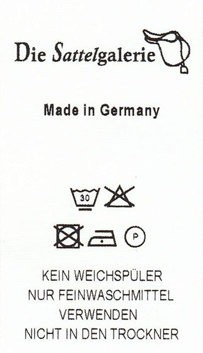 Schabracke FLORA mit Goldlitze in Schwarz