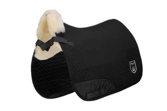Christ Lammfell Schabracke Champ Ultra, Dressur, schwarz-natur