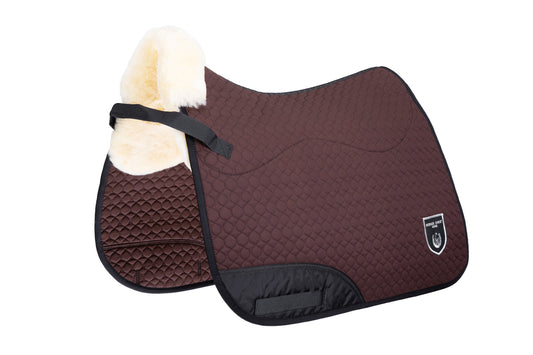 Christ Lammfell Schabracke Champ, Dressur, braun-natur