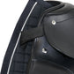 Schabracke mit Silberlitze in Schwarz