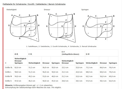 Eurofit Lammfell Schabracke Glanzstoff Dressur Gr. L Titan, Titan
