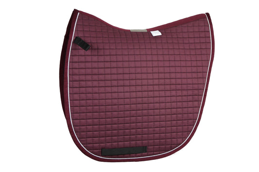 Satteldecke MARIA mit Silberlitze in Bordeaux